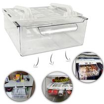 Gaveta Geladeira Organizador Armário Guarda Roupa Multiuso Suporte Acrílico Gaveta Geladeira Organizador Armário Guarda Roupa Multiuso Suporte Acrílico