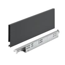 Gaveta Metálica Média (30Kg) 128x450mm Invisa Slim Soft Close Antracito Hafele
