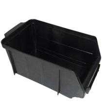 Gaveta Organizadora Empilhável De Plástico Preta - G4p48 - 3s Sabonaro Gaveta Preta - G4p48 - 3s Sabonaro