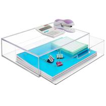 Gaveta organizadora empilhável StorI STAX Clear Plastic Gaveta organizadora empilhável StorI STAX Clear Plastic