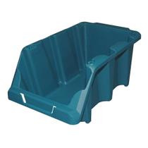 Gaveta para Estante Presto Caixa Box N.5 15x11x25cm Azul Embalagem com 27 Unidades