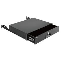 Gaveta para rack Tecmojo 2U com chave e gerenciamento de cabos, suporta 20 kg Gaveta para rack Tecmojo 2U com chave e gerenciamento de cabos, suporta 20 kg