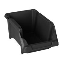Gaveta Plástica N3 Preta Empilhável Presto 42001 - Unidade