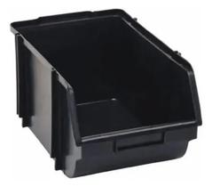 Gaveta Plastica Nº5 Empilhavel Preta 42003 Presto