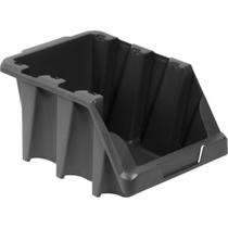 Gaveta plástica para estante nº 7 preta modelo prático