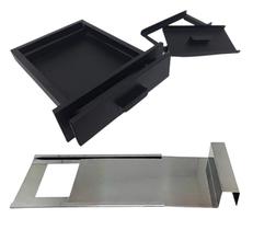 Gaveta Preta Cinzeiro c/Nicho Registro Regulador de Fumaça