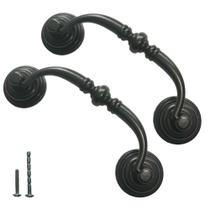 Gaveta PUXA HOUSEHOOK Vintage Black Drop Bail 4 peças Gaveta PUXA HOUSEHOOK Vintage Black Drop Bail 4 peças