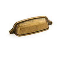 Gaveta puxa utensílios de cozinha de 3 polegadas de latão antigo vintage