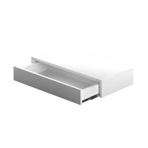 Gaveta Suspensa Corrediça Telescópica Mdf Moderno Branco Fácil Montagem