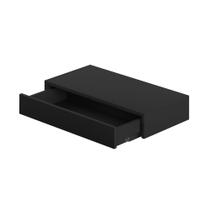 Gaveta Suspensa Moderno 60cm Penteadeira Em Mdf Preto Trilho Telescópico Elegante