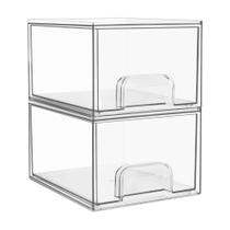 Gavetas de Acrílico Transparentes Vtopmart (11cm) - Pacote com 2 Gavetas de Acrílico Transparentes Vtopmart (11cm) - Pacote com 2