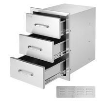 Gavetas de cozinha ao ar livre Mophorn 16x21,5x18 cm com alça de aço inoxidável