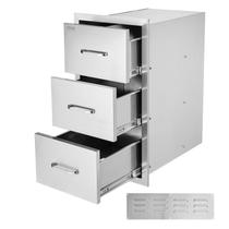 Gavetas de cozinha ao ar livre VEVOR 16x28,5x20,5 cm de aço inoxidável Gavetas de cozinha ao ar livre VEVOR 16x28,5x20,5 cm de aço inoxidável