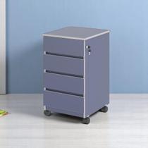 Gaveteiro 04 Gavetas com Trava Volante Azul