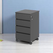 Gaveteiro 04 Gavetas com Trava Volante Preto