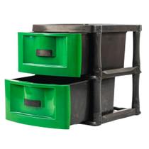 Gaveteiro 2 Gavetas Com Rodízio Organizador Multiuso 50x48x40cm Grande Gavetão Reforçado Gress - Gaveteiro 2 Gavetas Com Rodízio Organizador Multiuso 50x48x40cm Grande Gavetão Reforçado Gress -