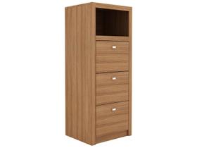 Gaveteiro 3 Gavetas Amendoa Me4118 - Tecno Mobili Gaveteiro 3 Gavetas Amendoa Me4118 - Tecno Mobili