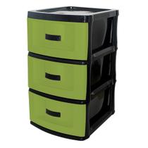 Gaveteiro 3 Gavetas Com Rodízio Organizador Multiuso 70x44x39cm Grande Gavetão