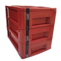 Gaveteiro 3 Gavetas Organizador Multiuso 30x24x20cm Para Talher Joias Bijuterias Ferramentas Gaveteiro 3 Gavetas Organizador Multiuso 30x24x20cm Para Talher Joias Bijuterias Ferramentas