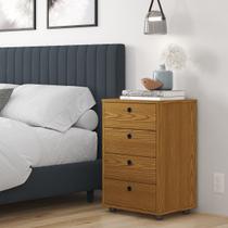 Gaveteiro 4 Gavetas Escritório Quarto Classic Variação de cor LOJASGK Gaveteiro 4 Gavetas Escritório Quarto Classic Variação de cor LOJASGK