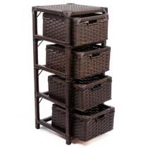 Gaveteiro 4 gavetas fibra sintética Gaveteiro 4 gavetas fibra sintética