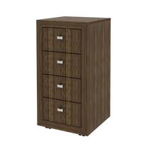 Gaveteiro 4 Gavetas para Escritório ME4133 Nogal - Tecno