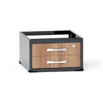 Gaveteiro Aéreo 02 Gavetas P25 PE40 Pandin Noce Naturale e Grafito Gaveteiro Aéreo 02 Gavetas P25 PE40 Pandin Noce Naturale e Grafito