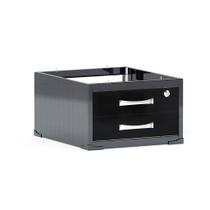 Gaveteiro Aéreo 02 Gavetas P25 PE40 Pandin Preto e Grafito Gaveteiro Aéreo 02 Gavetas P25 PE40 Pandin Preto e Grafito