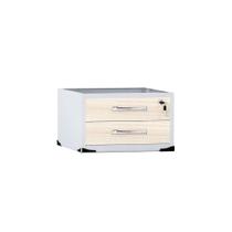 Gaveteiro Aéreo 02 Gavetas Tubolar P25 Pandin Casablanca e Cinza Gaveteiro Aéreo 02 Gavetas Tubolar P25 Pandin Casablanca e Cinza