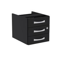 Gaveteiro Aéreo Com 03 Gavetas Maxxi Pandin Preto Gaveteiro Aéreo Com 03 Gavetas Maxxi Pandin Preto