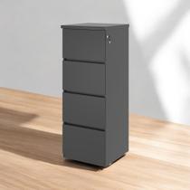 Gaveteiro Arquivo 04 Gavetas Línea Preto