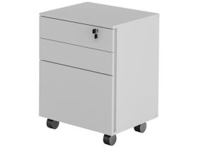 Gaveteiro Arquivo com Chave e Rodízio ME4148 Branco - Tecno