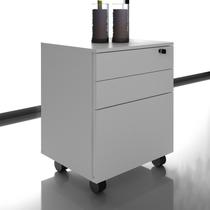 Gaveteiro Arquivo com Chave e Rodízio ME4148 Branco Tecnomobili Gaveteiro Arquivo com Chave e Rodízio ME4148 Branco Tecnomobili