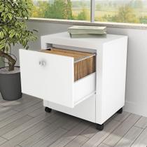 Gaveteiro Arquivo com Rodízios 2 Gavetas Me4112 Branco - Tecno Mobili