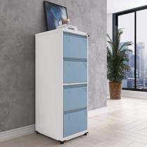 Gaveteiro Arquivo em Aço 4 Gavetas 136,2x47x57cm Gaveteiro Arquivo em Aço 4 Gavetas 136,2x47x57cm