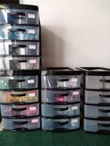 Gaveteiro caixa organizador porta tudo 4 gavetas grande