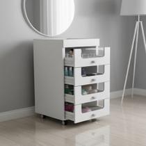 Gaveteiro Carrinho de Maquiagem 4 Gavetas Pe2009