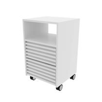 Gaveteiro com 2 Gavetas e Rodízio ME4175 Branco Tecnomobili Gaveteiro com 2 Gavetas e Rodízio ME4175 Branco Tecnomobili