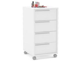 Gaveteiro com 4 Gavetas Maia Branco Politorno