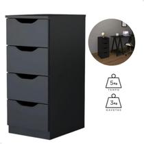 Gaveteiro Com 4 Gavetas Para Quarto Multiuso Escritório - Gaveteiro Com 4 Gavetas Para Quarto Multiuso Escritório -