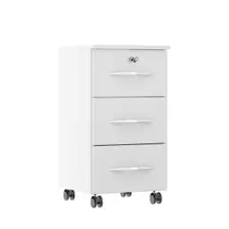 Gaveteiro com Chave 3 Gavetas e Rodinhas Soluzione Gaveteiro com Chave 3 Gavetas e Rodinhas Soluzione