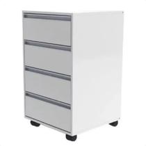 Gaveteiro com Rodinhas 4 Gavetas Enviado Montado Ideal para Escritório e Quarto 100 MDF Gaveteiro com Rodinhas 4 Gavetas Enviado Montado Ideal para Escritório e Quarto 100 MDF