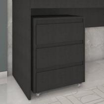 Gaveteiro com Rodízios 3 Gavetas Cáli Escritório/quarto