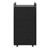 Gaveteiro Compacto Com Gavetas Puxadores Rodízios Para Organizar Documentos Materiais Escritório