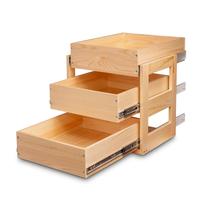 Gaveteiro de Armazenamento Mulush 3 Camadas com Fechamento Suave 36x53x48 cm Gaveteiro de Armazenamento Mulush 3 Camadas com Fechamento Suave 36x53x48 cm