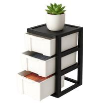 Gaveteiro de Chão com 3 Gavetas Organizador Multiuso para Quarto Escritório e Cozinha Gaveteiro de Chão com 3 Gavetas Organizador Multiuso para Quarto Escritório e Cozinha