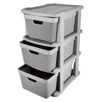 Gaveteiro de Chão Organizador 3 Gavetas Multiuso 15 Litros
