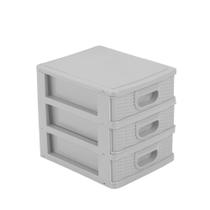 Gaveteiro De Mesa Micro Organizador Multiuso 3 Gavetas