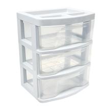 Gaveteiro De Mesa Transparente 3 Gavetas Plástico Organizador Multiuso Gaveteiro De Mesa Transparente 3 Gavetas Plástico Organizador Multiuso