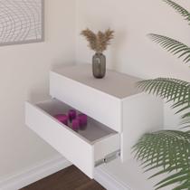 Gaveteiro Duplo Utilitário Decorativo Organizador Moderno Penteadeira Salão de Beleza MDF 60cm